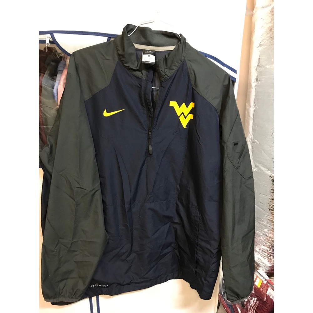 Nike Quarter ZIP Rain Jacket West Virginia/ WVU